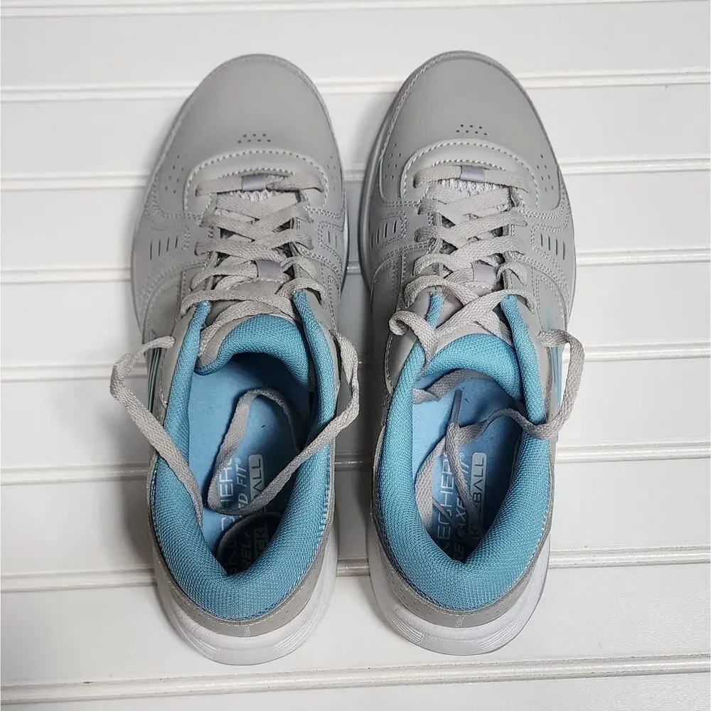 NWOT Skechers Women's Viper Court Smash Pickleball Shoes Size 9.5 Gray & Blue